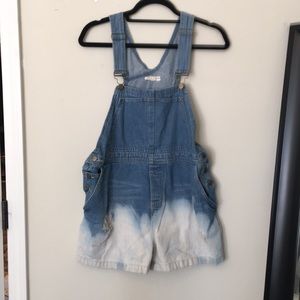 Ombré Denim short overalls